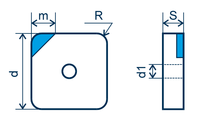 CBN Wendeplatte SNGA, F=scharfkantig