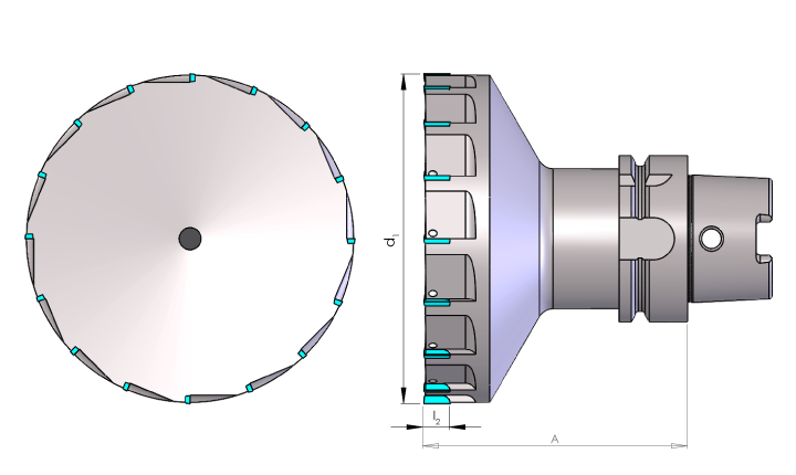 PKD Planfräser HSK63