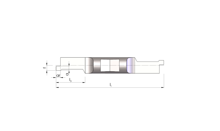 Mini Schneideinsätze Ø4,5 Innen-Axial-Nut-Stechen