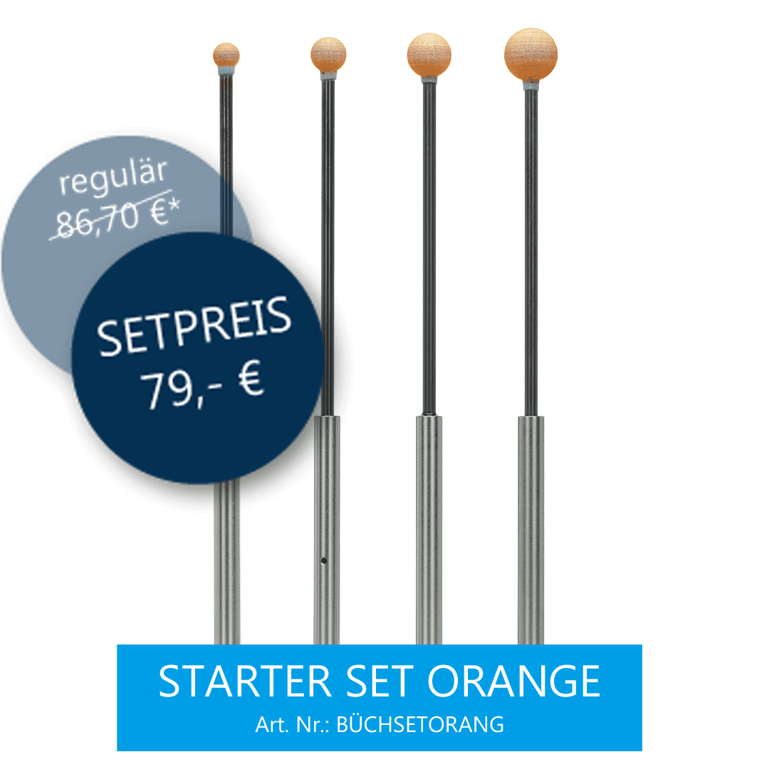 AKTIONSSET Keramik-Schleifstifte Starter Set Orange
